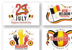 18 Happy Belgium Independence Day Illustration