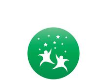 People star logo design to achieve a success or dream.