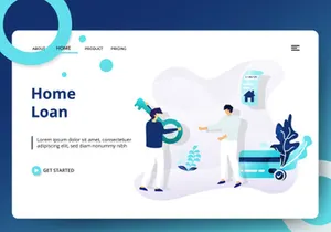 Credit And Loan Landing page template vol 1