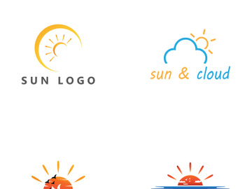 Sun logo design with a modern concept. preview picture