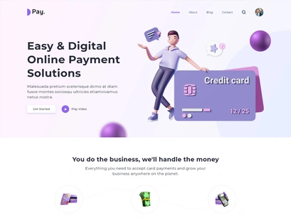 Credit Card Landing Page Design
