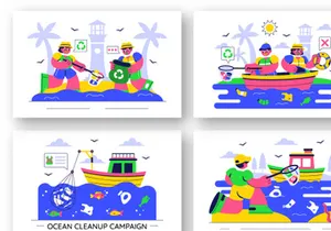 10 Ocean Cleanup Campaign Illustration