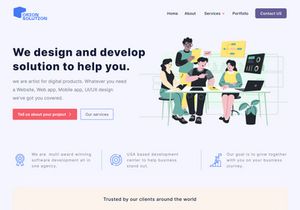 Software Startup Agency Landing Page