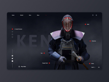 A Modern and Engaging Website UI Design for Kendo Enthusiasts preview picture