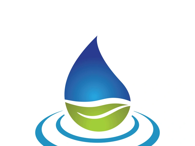 Water drop logo icon illustration template design