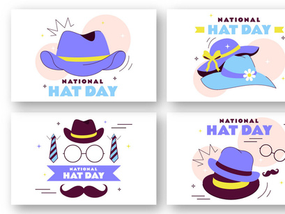 11 National Hat Day Illustration