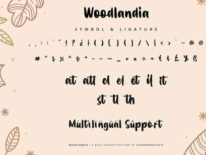 Woodlandia - Handwritten Font