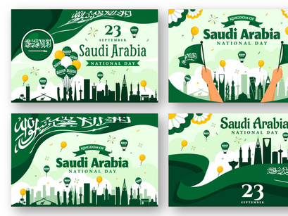 13 National Day of Saudi Arabia Illustration