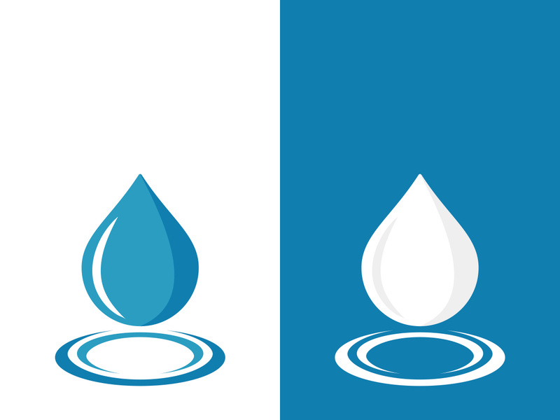 Background water drop logo icon vector illustration