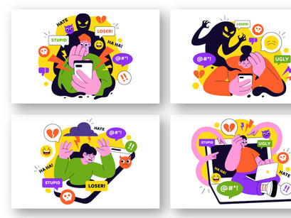 10 Cyberbullying Illustration