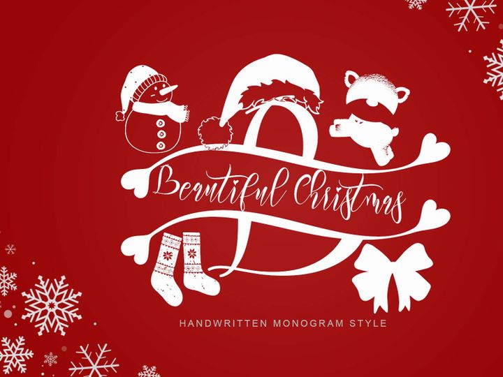 Beautiful Christmas Monogram