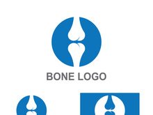 Bone logo design.logo for nursing, medical, orthopedic.