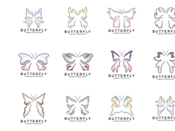 Butterfly Logo Design, Beautiful Flying Animal preview picture