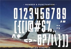 Taller - Condensed Sans Serif