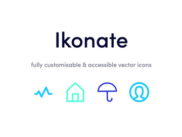 Ikonate: Free set of 230+ SVG icons preview picture