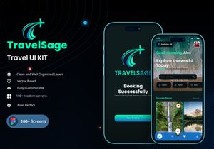 Travel Mobile App UI Kit | Travel Booking App | Booking App | Travel