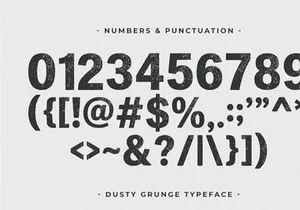 Dusty Grunge - Texture Display Font