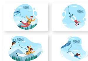 10 Bungee Jumping Illustration
