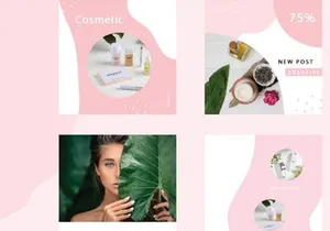 Cosmetic Social Media Templates