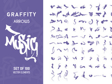 Graffiti Arrows Set, Vector elements