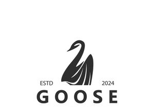 Animal Goose bird nature logo with modern style inspiration. premium design