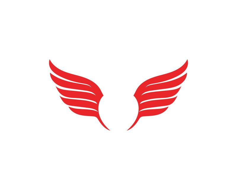Love wing  Logo and symbols Vector Template