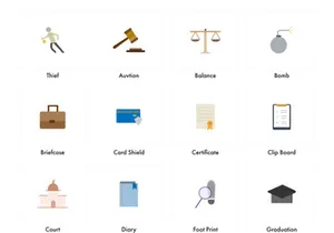 Law Color Icons