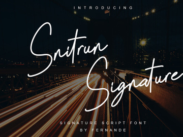 Snitrun Signature preview picture