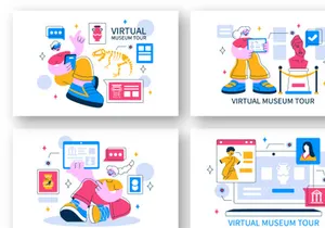 10 Virtual Museum Tour Illustration