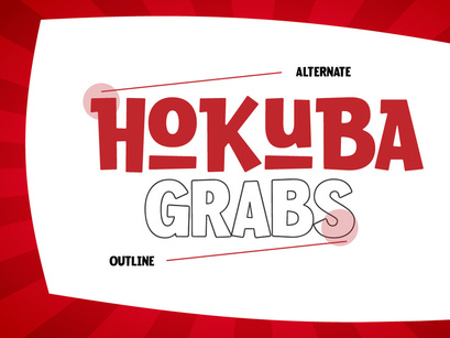 Hokuba Grabs - New Fun Display Font