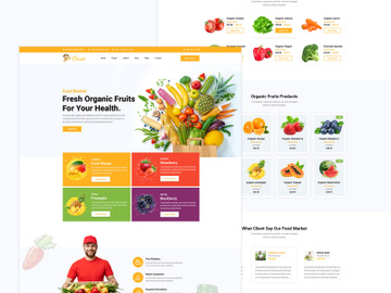 Food Market Web Template preview picture