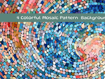 Colorful mosaic pattern background preview picture