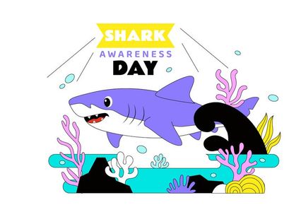 10 Shark Awareness Day Illustration