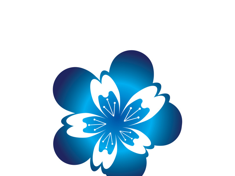 Flower vector icon design template illustration