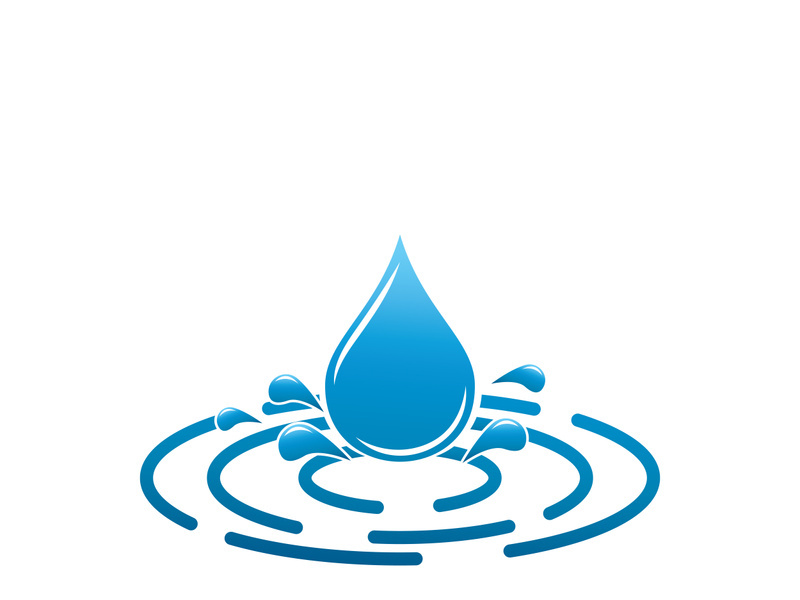 Water drop logo template vector illustration design