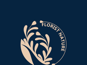 Florist logo beautiful floral leaf and flower vector art, icon graphic decoration business wedding template preview picture