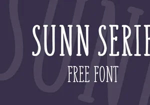 SUNN: A free set of 3 hand-drawn fonts