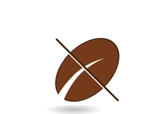 Coffee bean icon vector illustration template