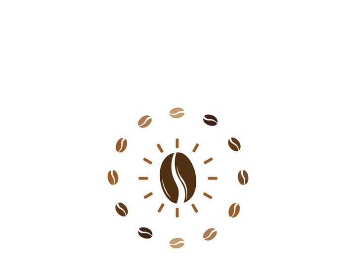 Premium coffee bean logo design.