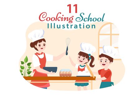 11 Cooking School Illustration