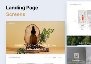 Eviva | Cosmetic Beauty Landing Page UI Kit