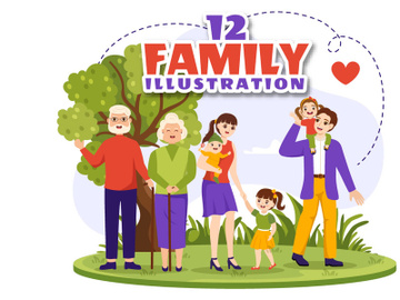 12 Family Values Vector Illustration preview picture