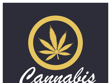Mariuhana leaf symbol, marijuana or hemp icon, cannabis medical sign, weed drug vector illustration preview picture