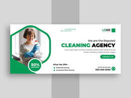 Cleaning Service Facebook Cover Banner Ver-2 preview picture