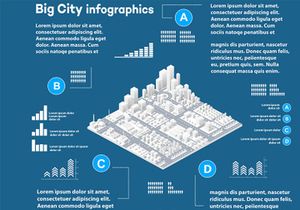 Isometric set infographics