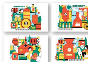 10 Brewery Production Process Illustration