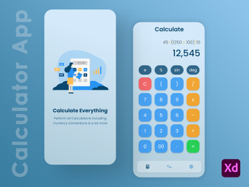 Calculator App UI Design preview picture