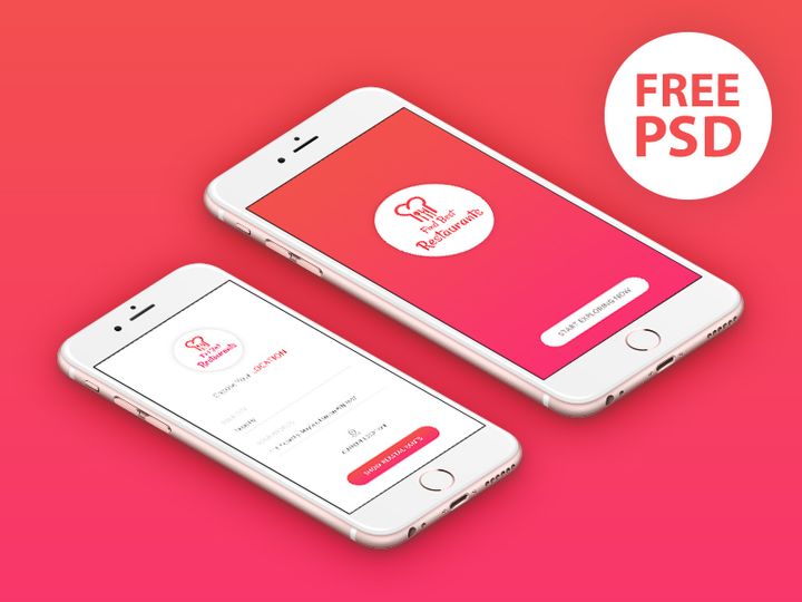 Find Restaurant UI [PSD]