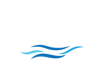 Ocean water wave wave logo design. preview picture