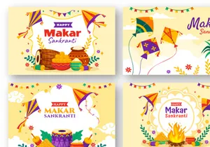15 Makar Sankranti Illustration